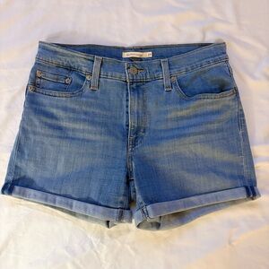 Levi's Light Blue Jean Shorts